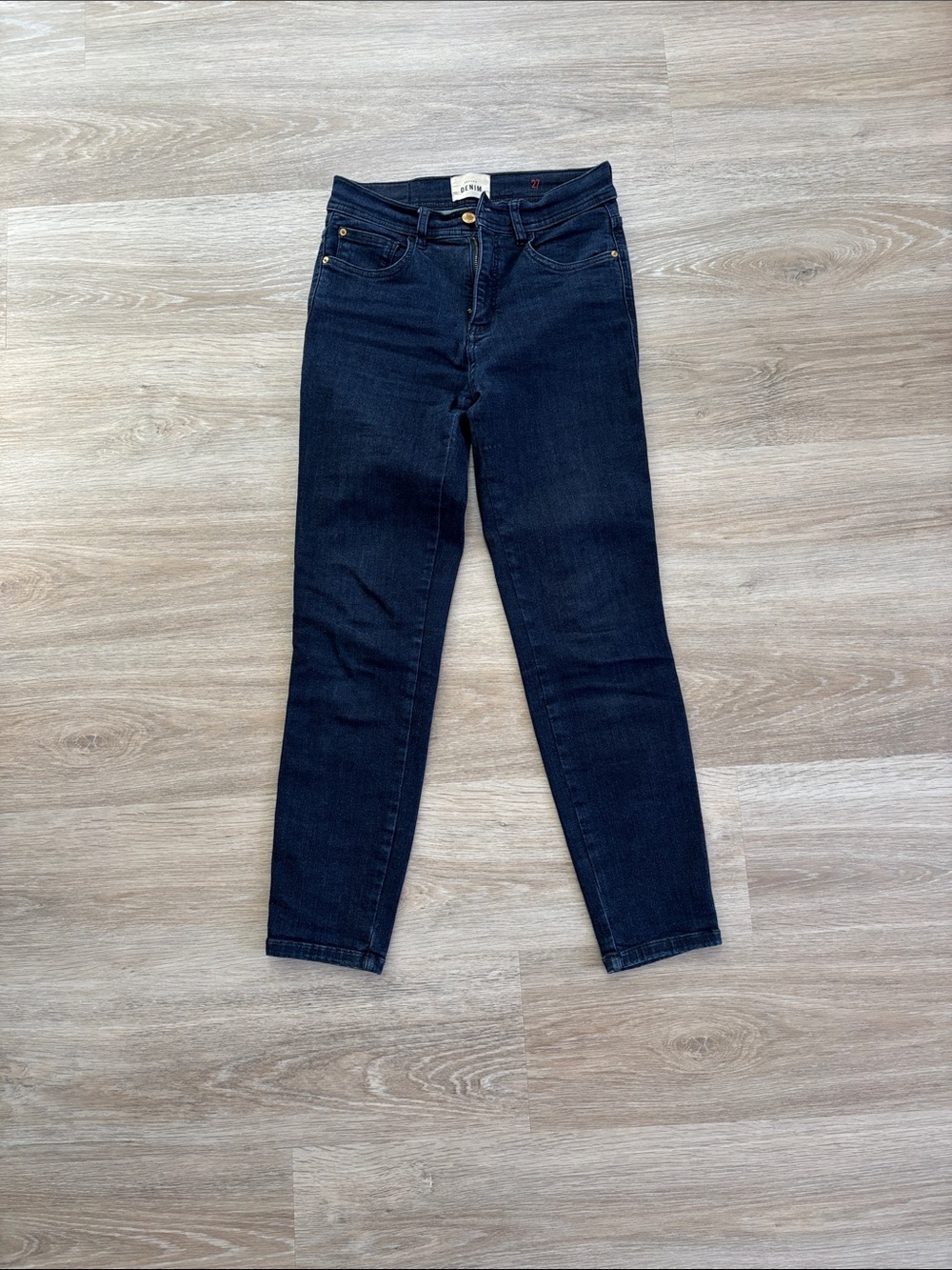 Sezane Dark Indigo Skinny High-Rise Jeans